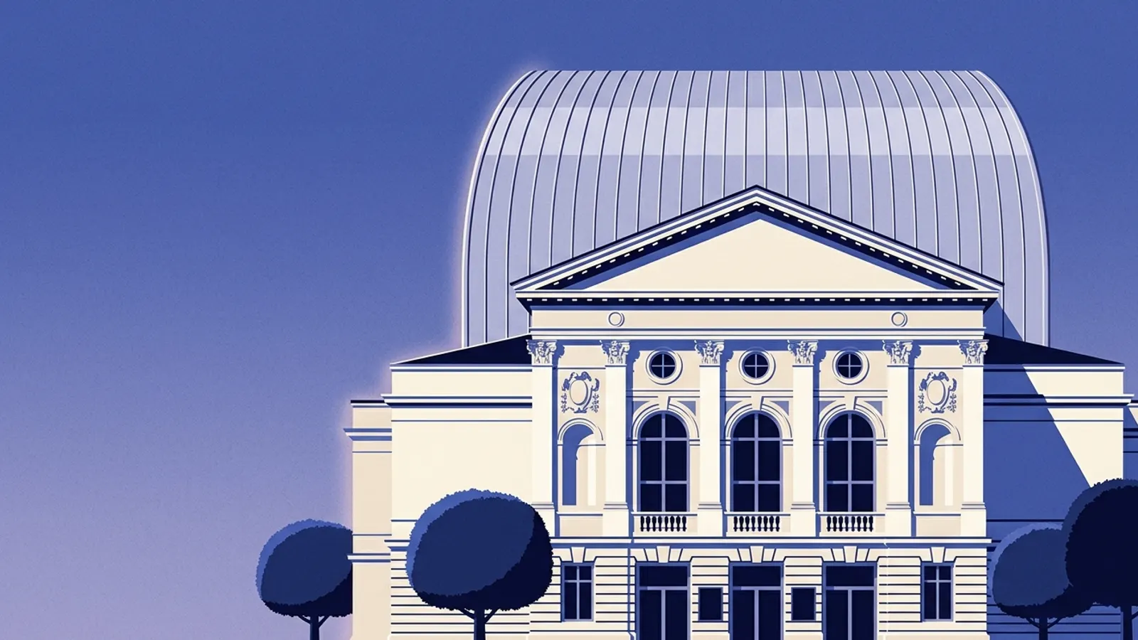 Ilustracja: Gmach Opery Śląskiej, Bytom