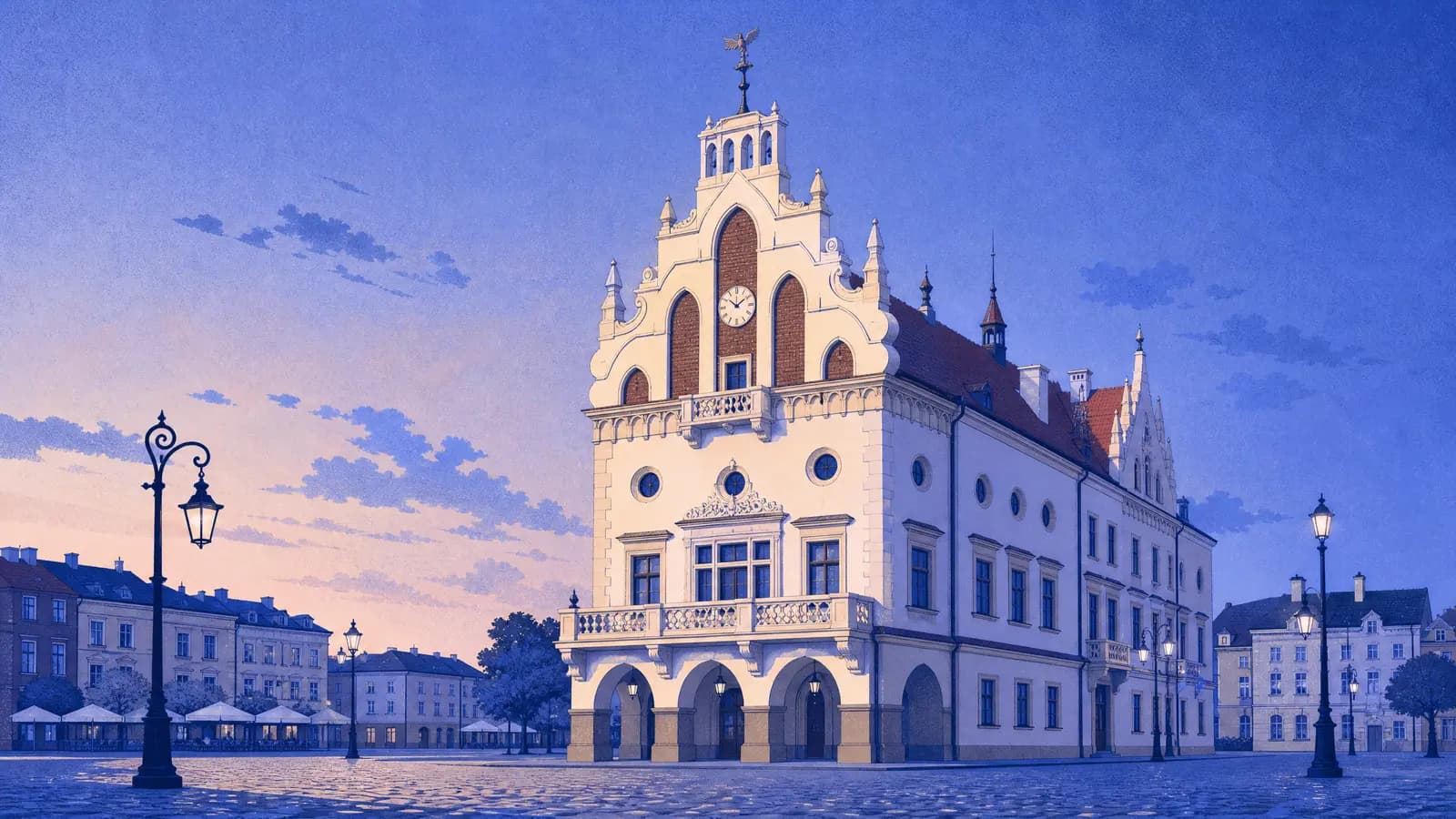 Ilustracja: Ratusz na Rynku, Rzeszów