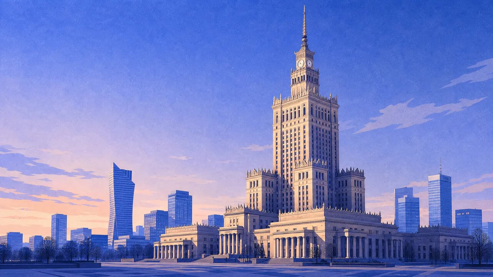 Ilustracja: Pałac Kultury i Nauki, Warszawa