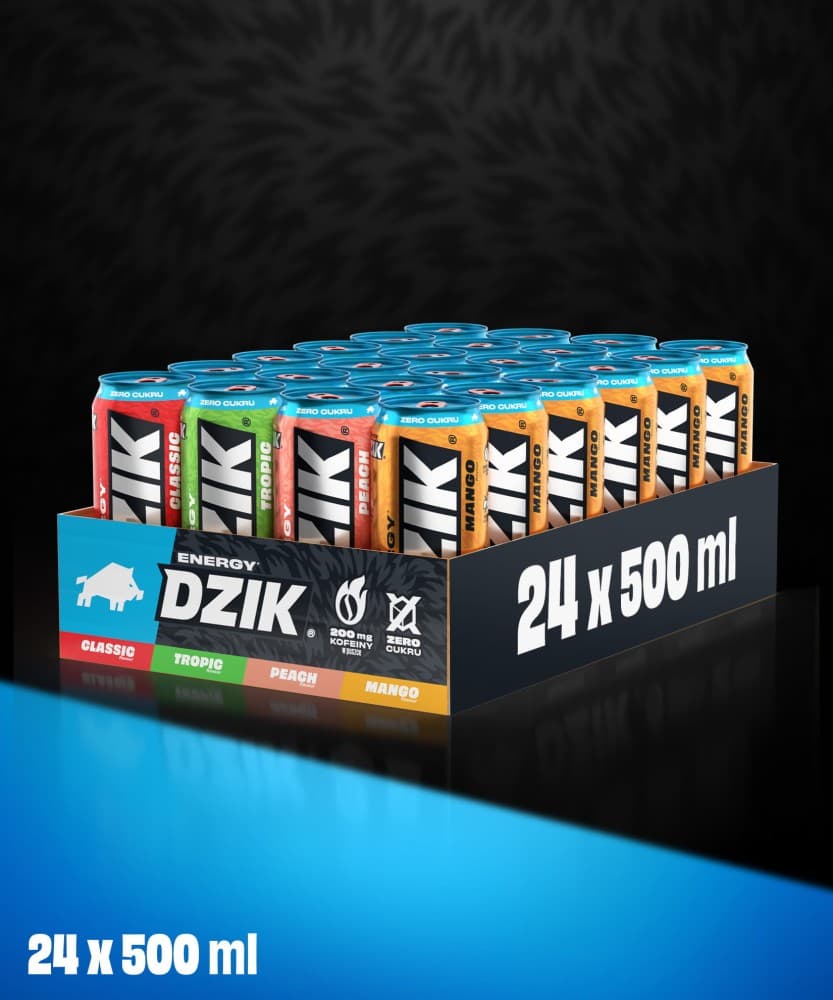 DZIK Energy Paleta MIX 500 ml