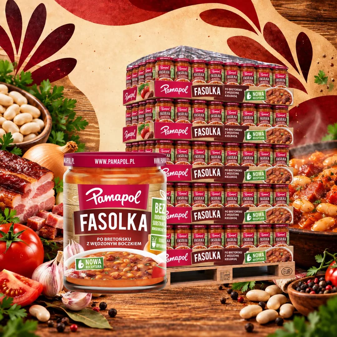 Fasolka po bretońsku z wędzonym boczkiem 500 g