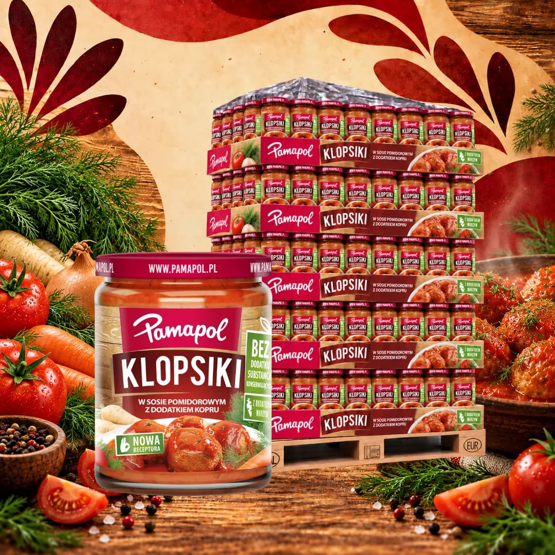 Pamapol Klopsiki w sosie pomidorowym z dodatkiem kopru 500 g